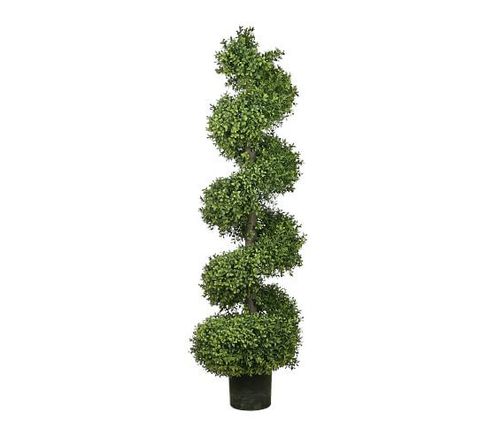 Faux Boxwood Spiral Tree | Pottery Barn (US)