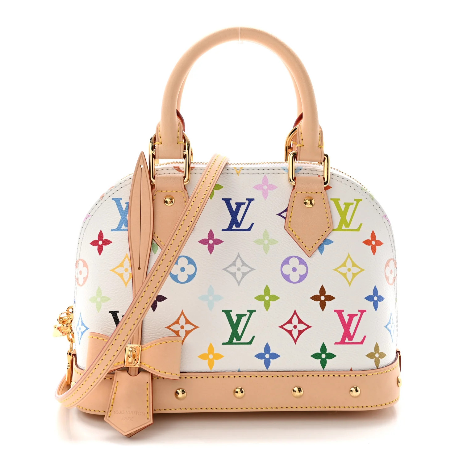 Louis Vuitton LV x TM Monogram Multicolor Alma BB White 1895580 | FASHIONPHILE (US)
