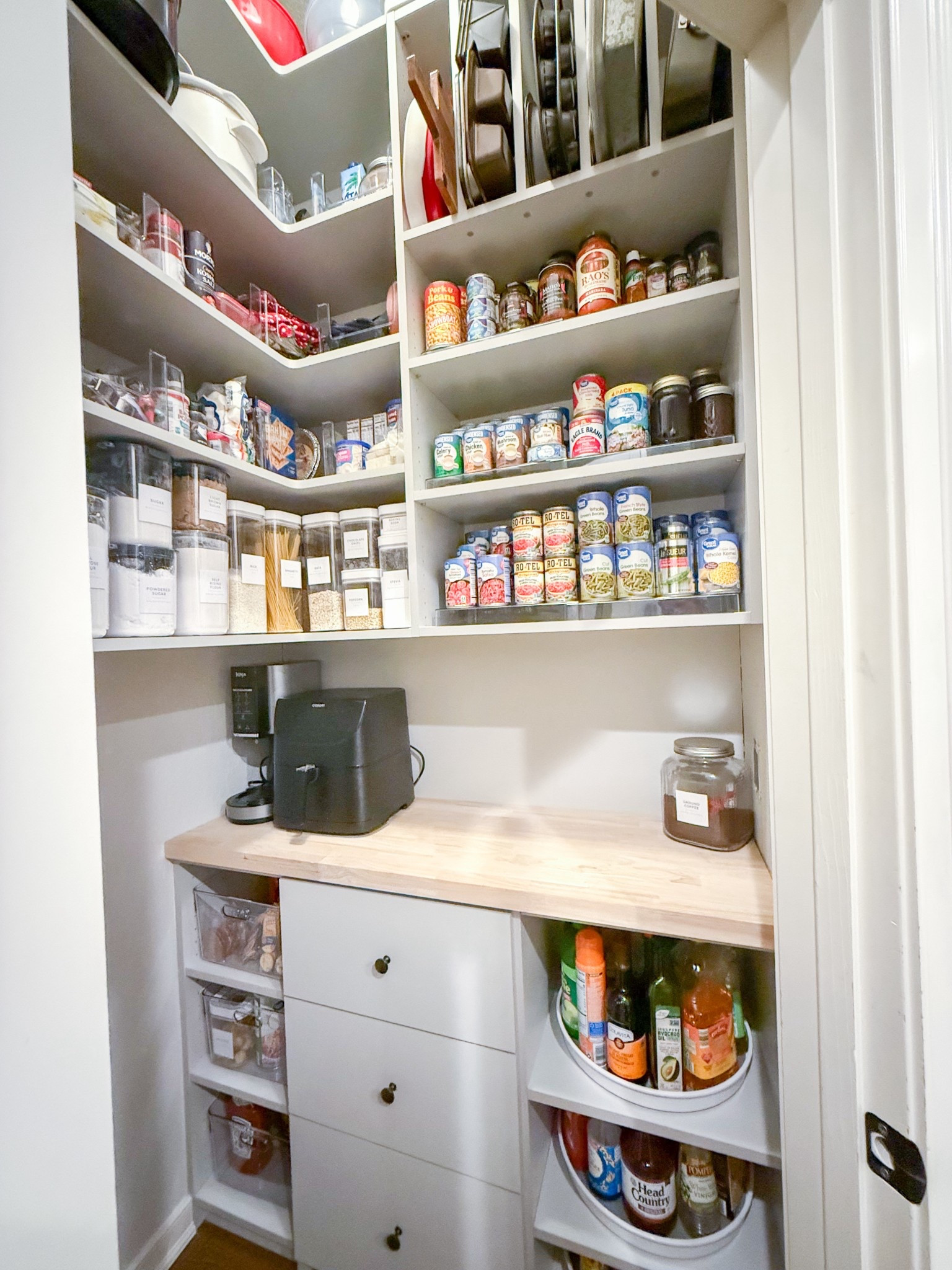 When your mom says she doesn’t want anything for her birthday… so you partner with @closetsbydesign + your dad’s credit card to build her dream pantry. 😂✨

Her old one? Tiny. Weird angles. Wasted space. 🙅‍♀️
Her new one? Appliances out, everything organized, nothing on the floor. 🙌

#LTKFamily #LTKHome