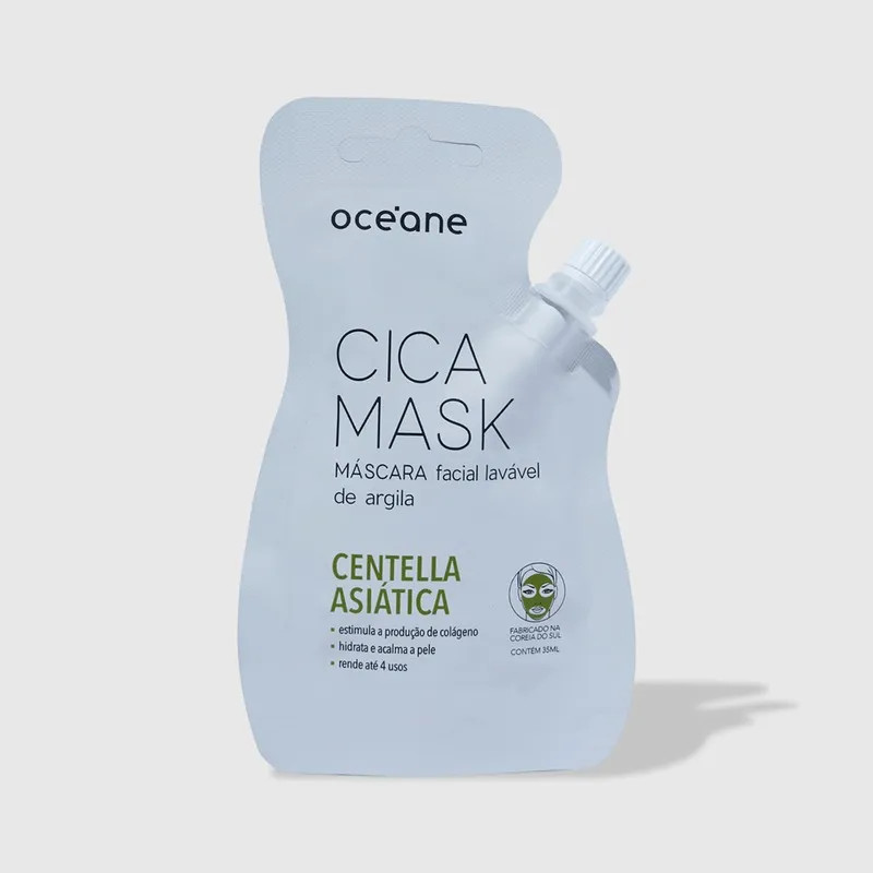 Máscara Facial de Argila com Centella Asiática - Cica Mask 35ml | Oceane (BR)