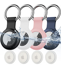 Citymore 4 Pack IPX8 Waterproof for AirTag Keychain，with Soft Silicone AirTags Holder Case Key ... | Amazon (CA)