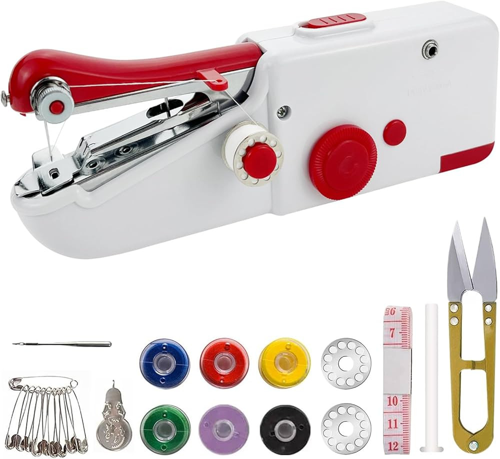 Amazon.com: Handheld Sewing Machine, Mini Sewing Machine for Quick Stitching, Electric Portable S... | Amazon (US)