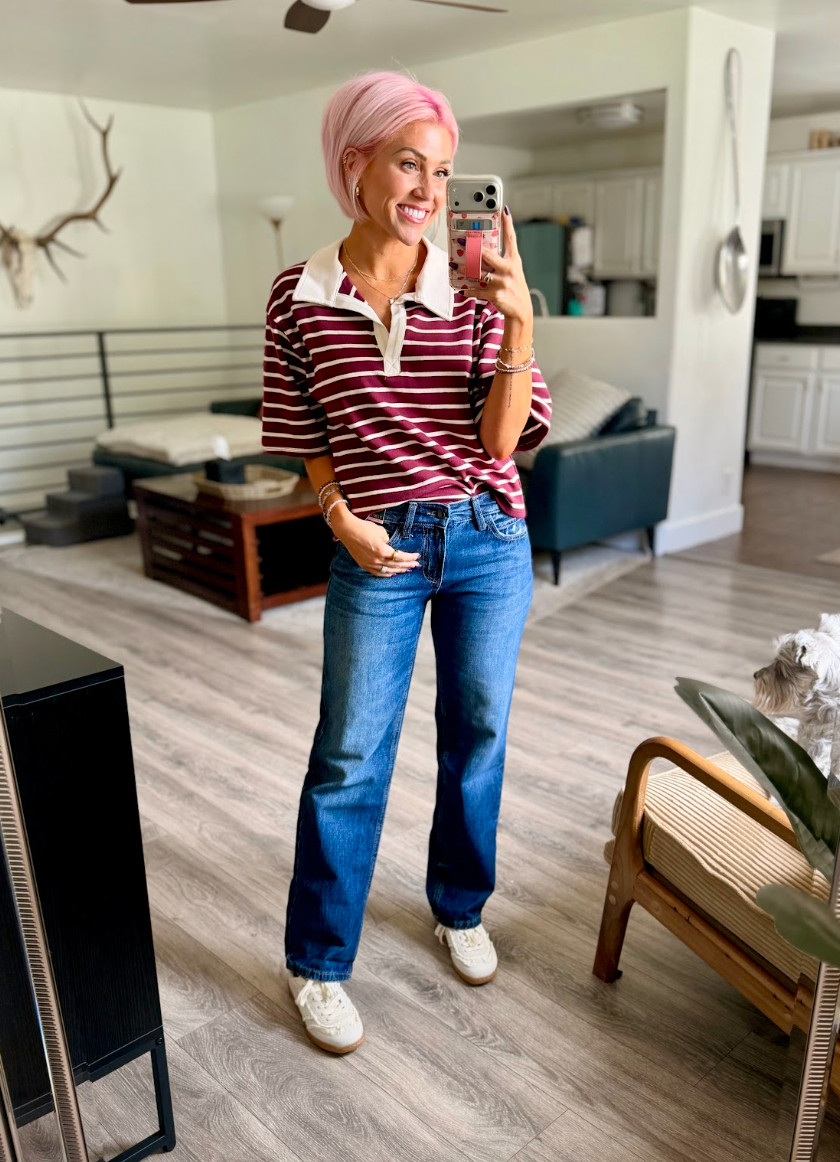 How cute is this fall look?? Top: Small // Jeans: 2 // Shoes: TTS 

 #LTKootd