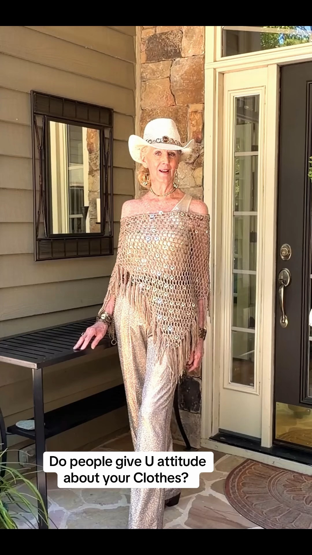 Do people give you attitude about what you wear? Just look at them stone cold and say thank you! #fyp #trending #cowgirl #attitude #fashionista

#LTKOver40 #LTKootd #LTKMidsize