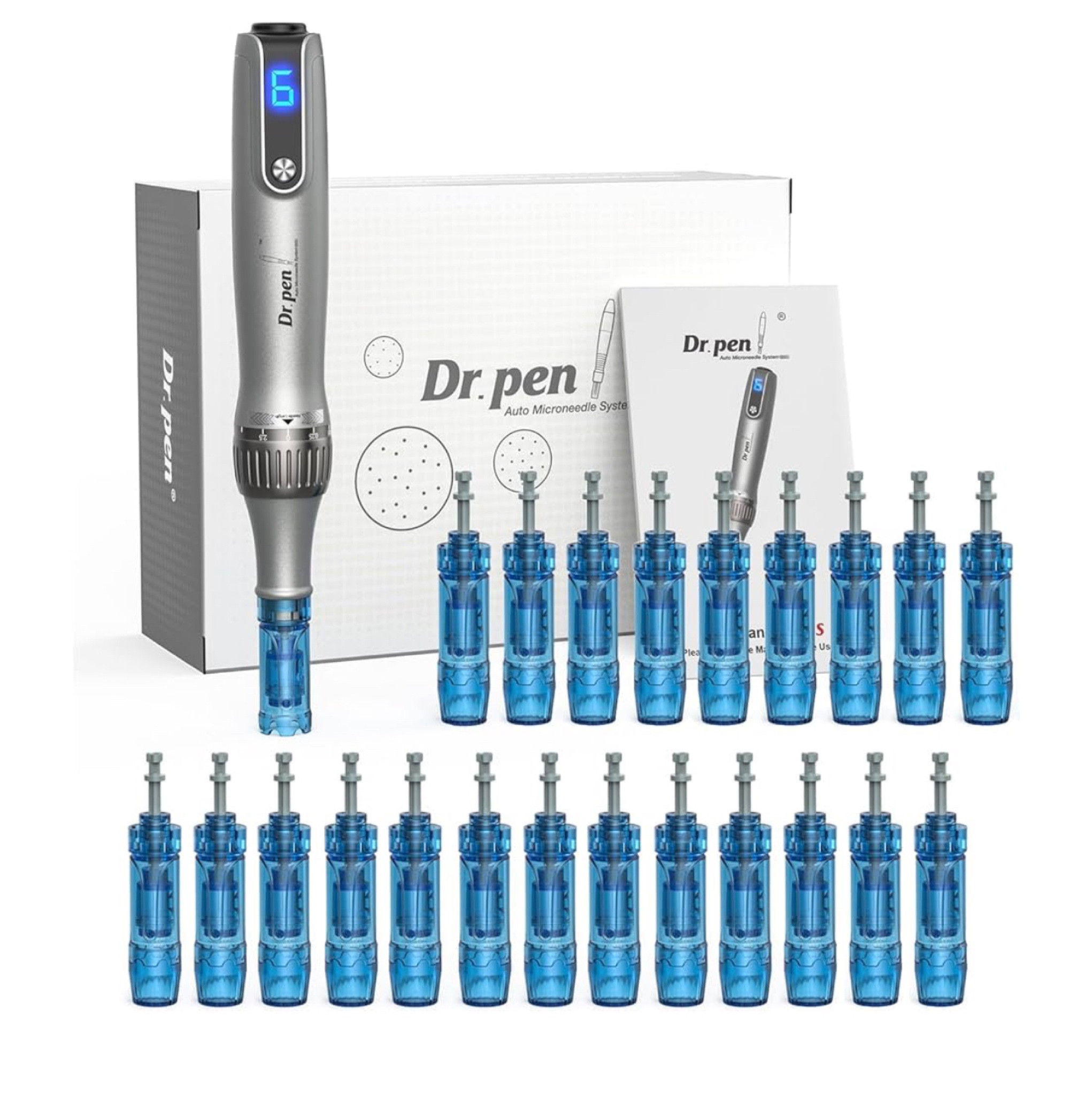 Dr.pen Microneedling, Professional Wireless Microneedling Pen M8S, 6 Speed Levels 0.25-2.5mm Adjustable for Skin Care, Included 2Pcs 18Pin, 10Pcs 12PIN & 10Pcs 36PIN Replacement Cartridges Needle. Perfect for home use! Skin care, anti wrinkle#LTKfindsunder100

#LTKbeauty #LTKeurope