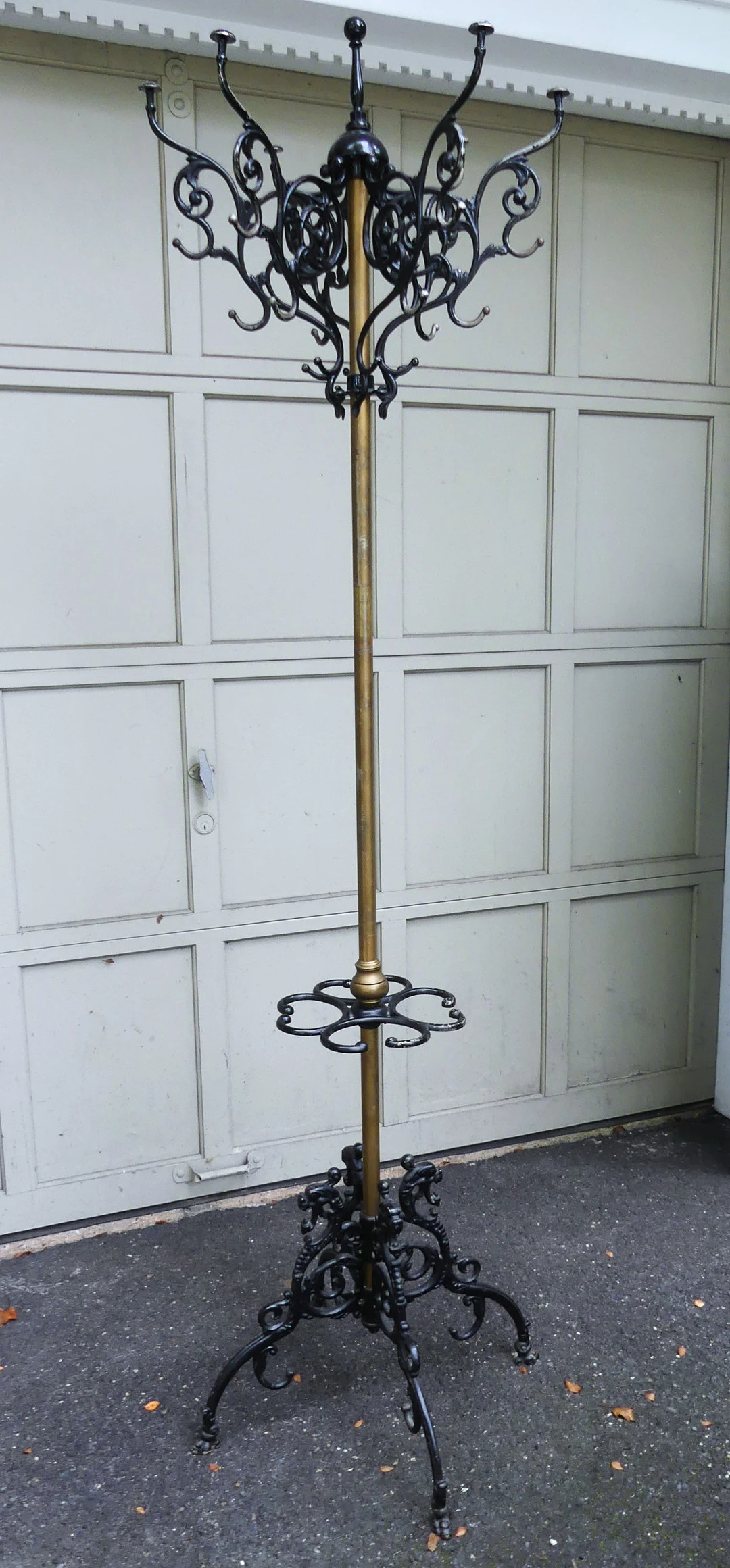 Antique Victorian Brass & Cast Iron Coat Hat Umbrella Rack 75" Local Pick Up - Etsy | Etsy (US)