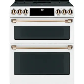 Cafe 30-in 5 Burners 4.3-cu ft / 2.7-cu ft Self & Steam Cleaning Air Fry Convection Oven Slide-in... | Lowe's