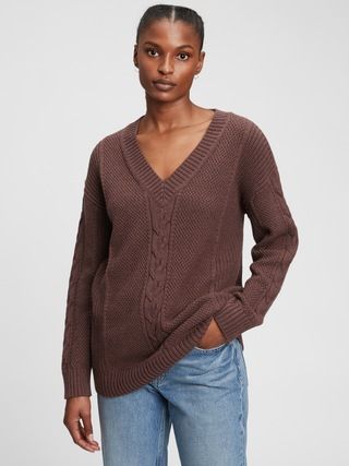 Cable Knit Tunic Sweater | Gap (US)