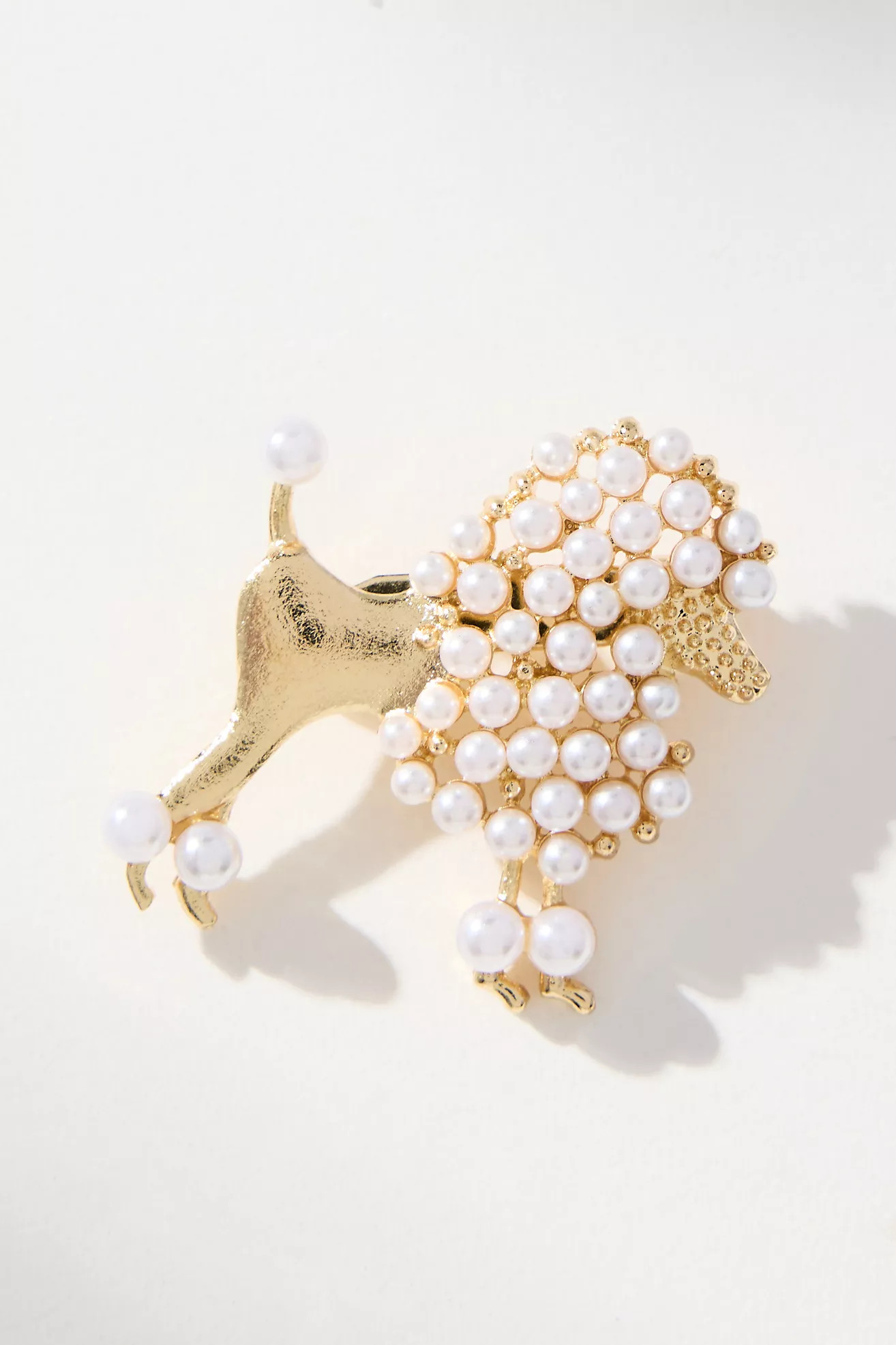 Pearled Pup Pin | Anthropologie (US)