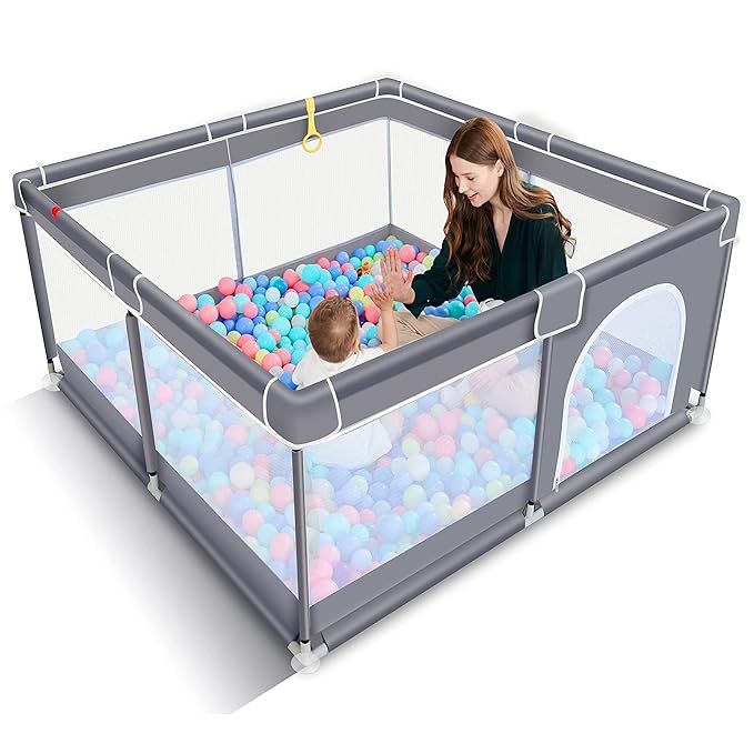 TODALE Baby Playpen for Toddler, Large Baby Playard, Indoor & Outdoor Kids Activity Center with A... | Amazon (US)
