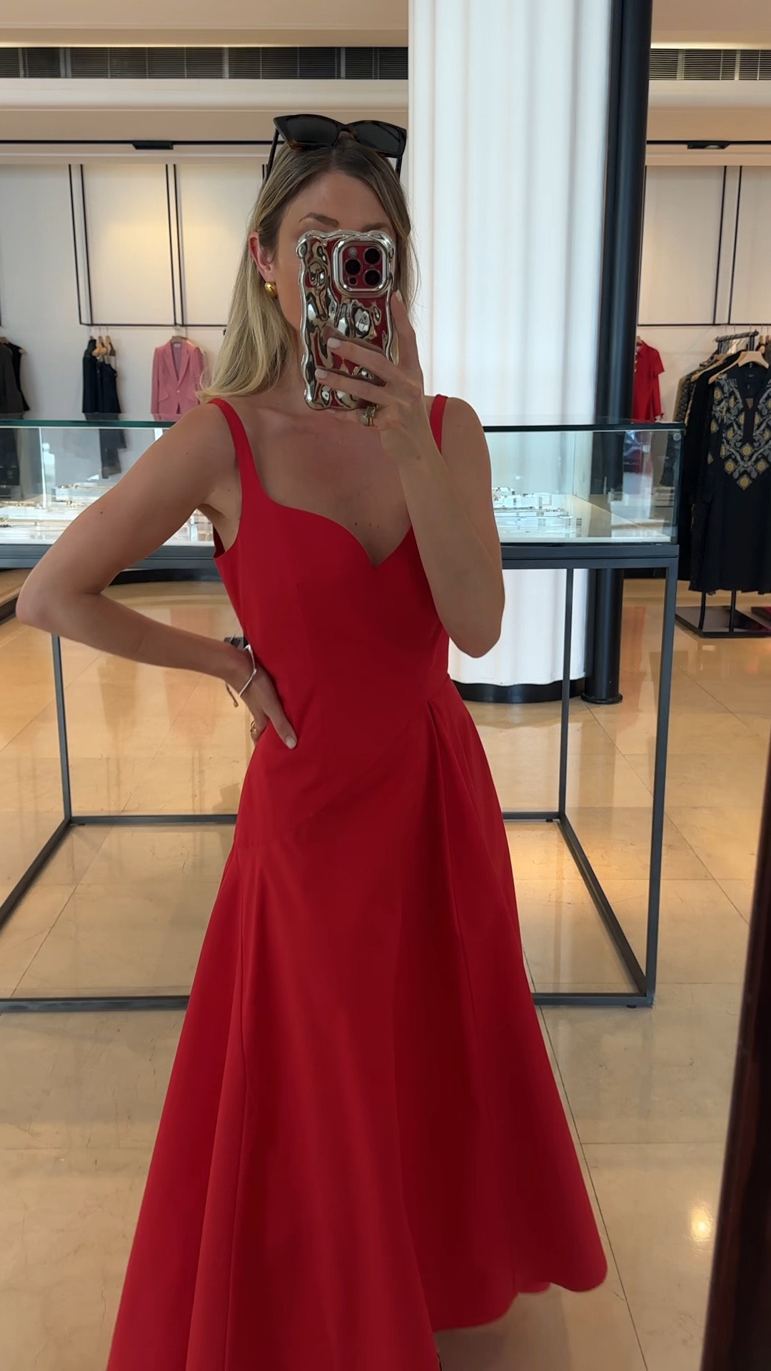 Red dress
Alexander McQueen 
Net a porter 
Occasion wear 

#LTKpartywear #LTKstyletip #LTKluxury