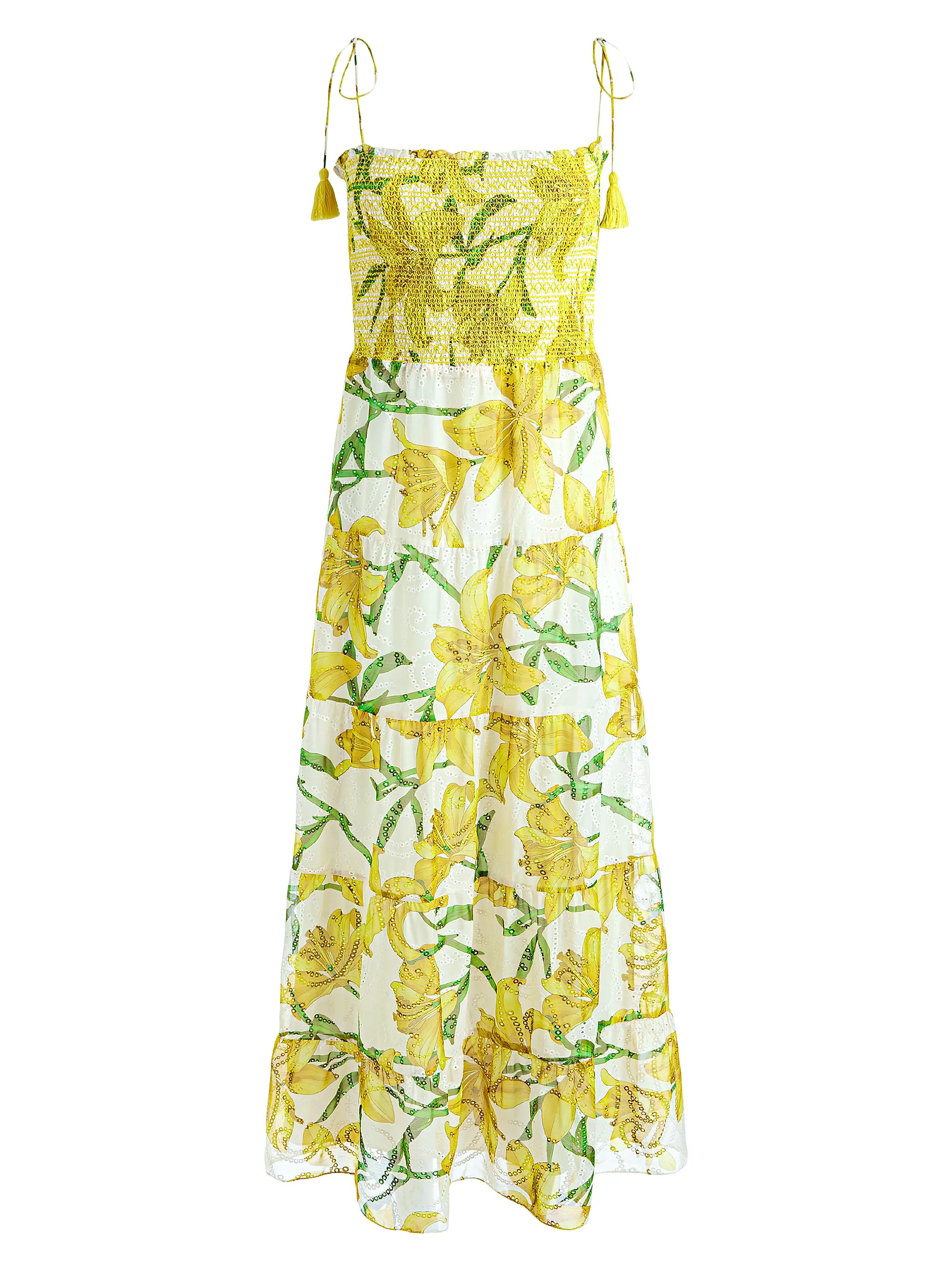 Marna Smocked Floral Maxi Dress | Saks Fifth Avenue