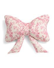 14x24 Toile Bow Pillow | TJ Maxx