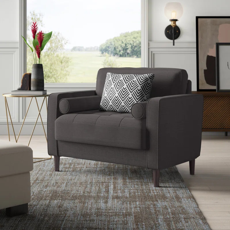 Garren 39.8" Square Arm Tufted Club Chair | Wayfair North America