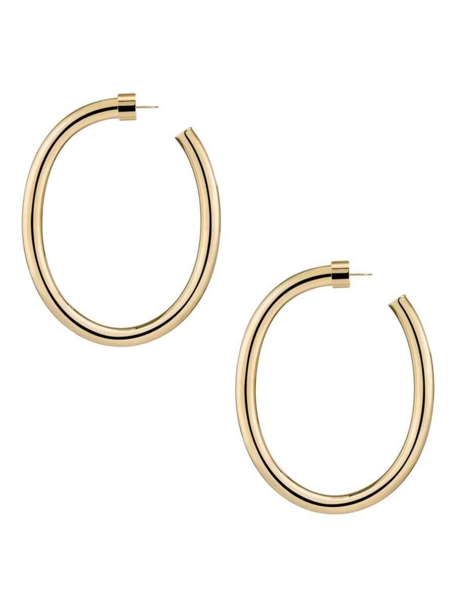 Law 10K-Gold-Plated Hoop Earrings | Saks Fifth Avenue