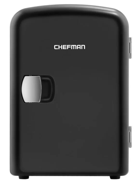 Chefman 4L Portable Mini Fridge with Warming Function, Black | Walmart (US)
