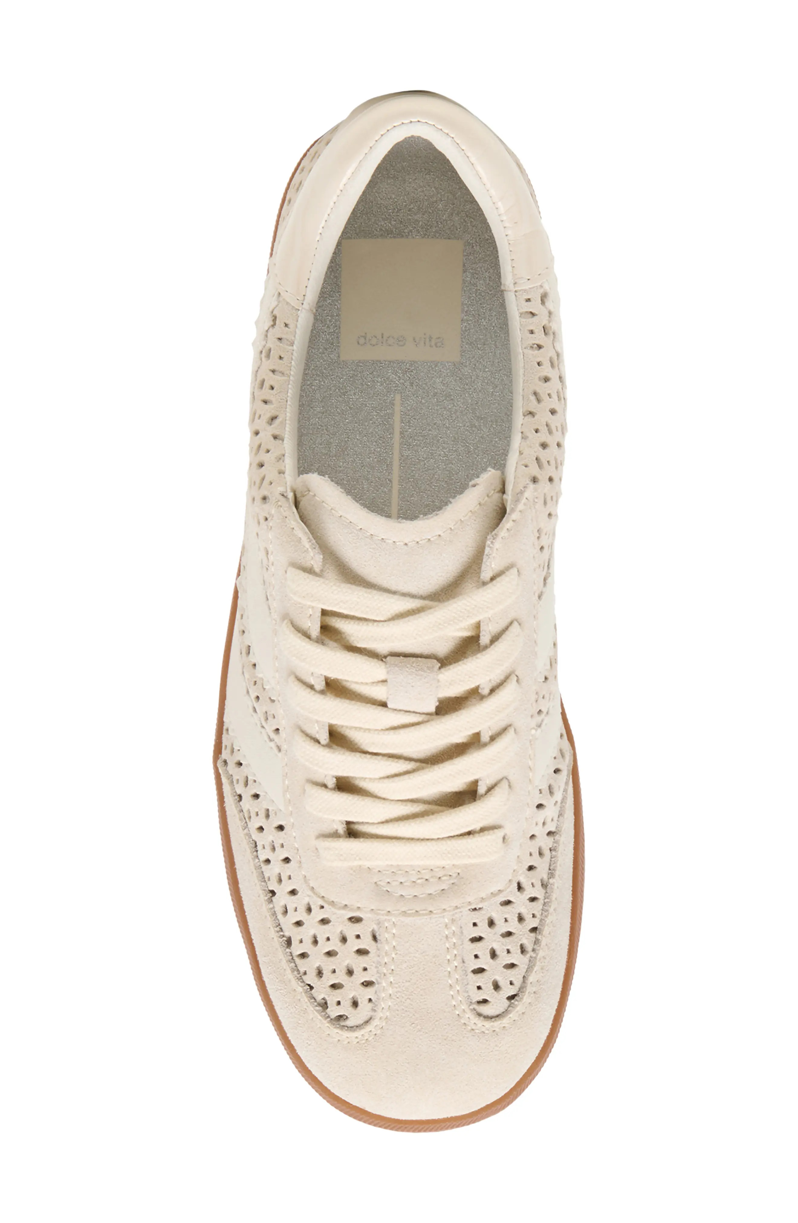 Dolce Vita Merit Perforated Sneaker in Gold Multi Leather at Nordstrom, Size 6 | Nordstrom