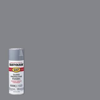 Rust-Oleum Stops Rust 12 oz. Protective Enamel Gloss Smoke Gray Spray Paint 7786830 - The Home De... | The Home Depot