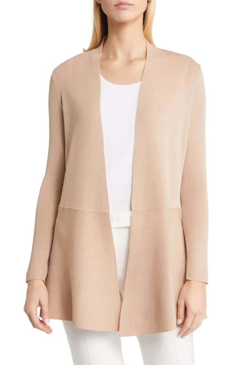 Peplum Long Cardigan | Nordstrom