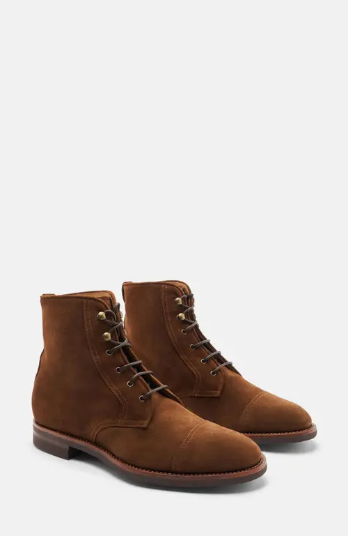 SCAROSSO Paolo Boots in Light Brown - Suede at Nordstrom, Size 42.5 | Nordstrom