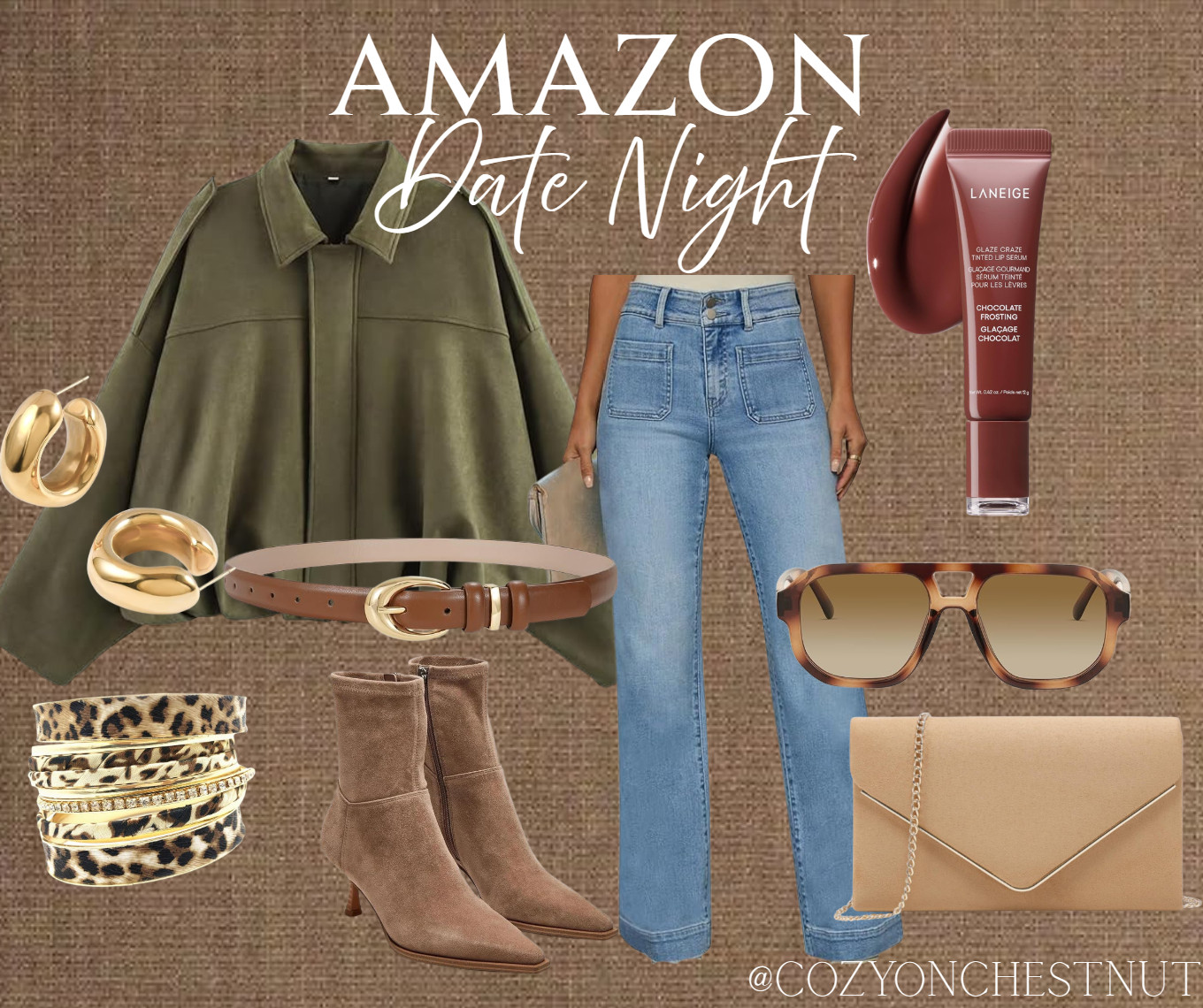 Loving this date night look. All on Amazon!! 

 #LTKgrwm #LTKootd #LTKSaleAlert