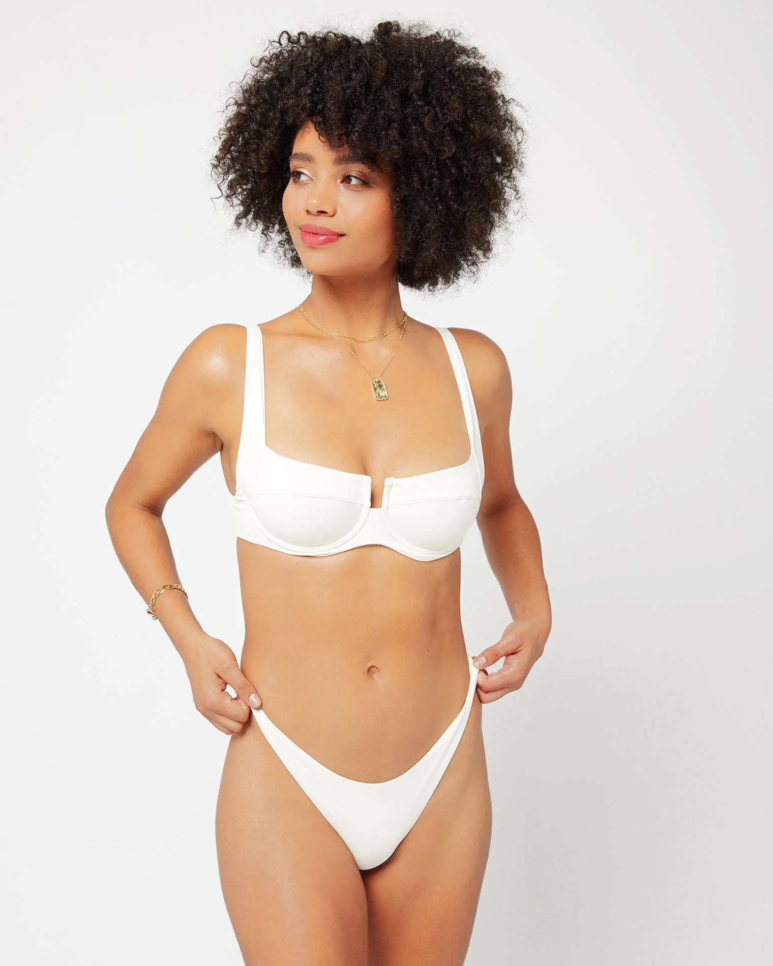camellia bikini top | L*Space