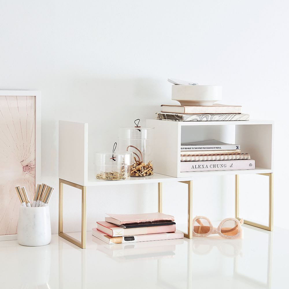 Glam Desk Shelves | Pottery Barn Teen