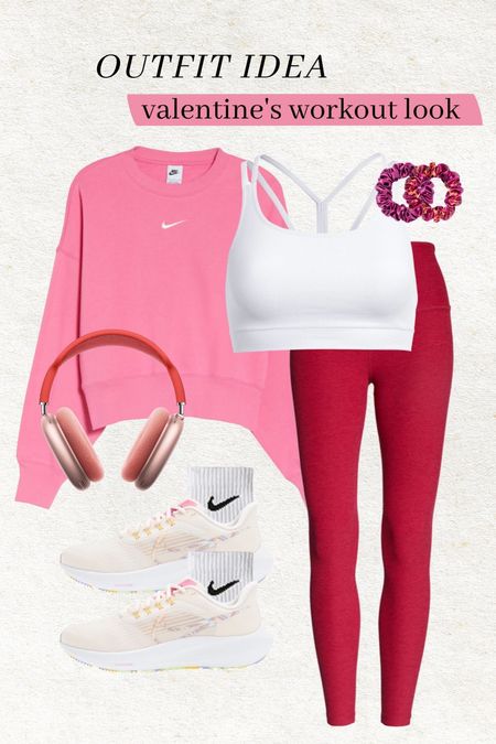 Outfit idea - Valentine’s workout look ♥️ 

Athleisure outfit; mom style; casual style; school drop off outfit; beyond yoga; Nike sneakers; Christine Andrew 

#LTKshoecrush #LTKstyletip #LTKfit