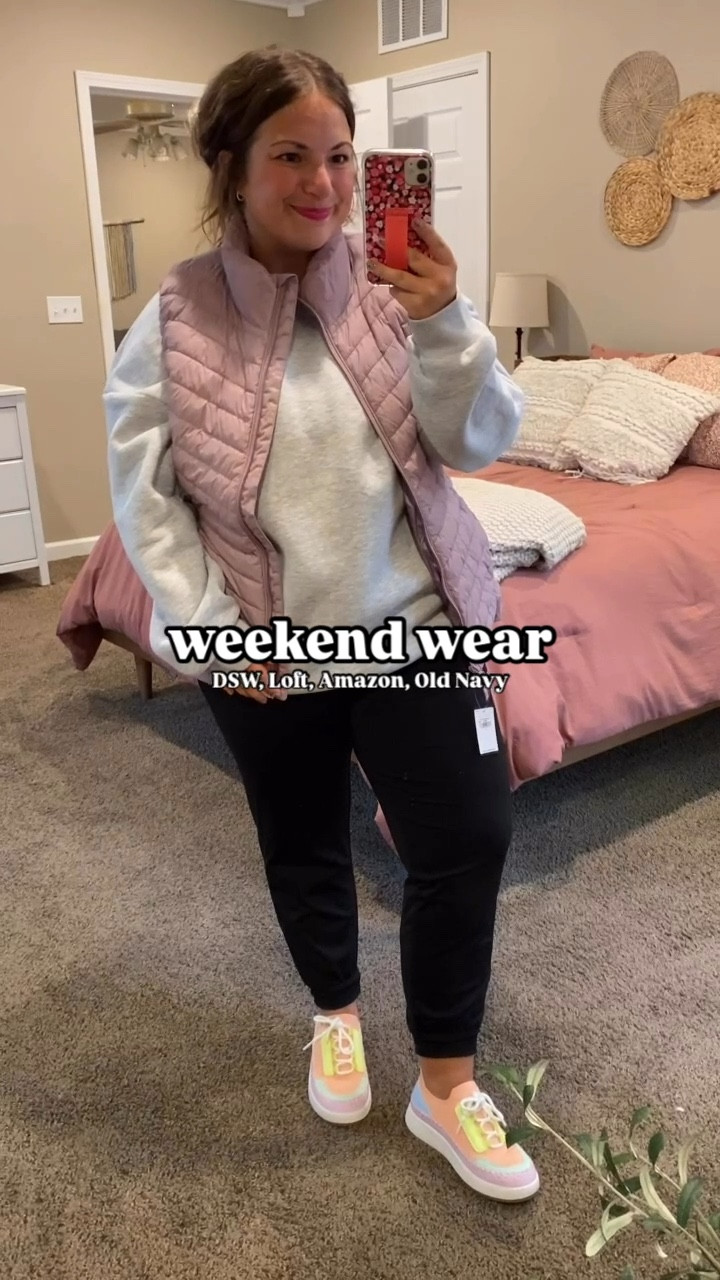 This super cozy outfit makes me SO DANG EXCITED for the weather to get colder!!! Big cold weather girlie over here! 

sneakers: wearing kids size, but linking the adult version below as well!
joggers: fit true to size // wearing a large
crewneck: fits oversized // wearing a large
puffer vest: fits small // wearing a large

#LTKFindsUnder50 #LTKFindsUnder100 #LTKStyleTip