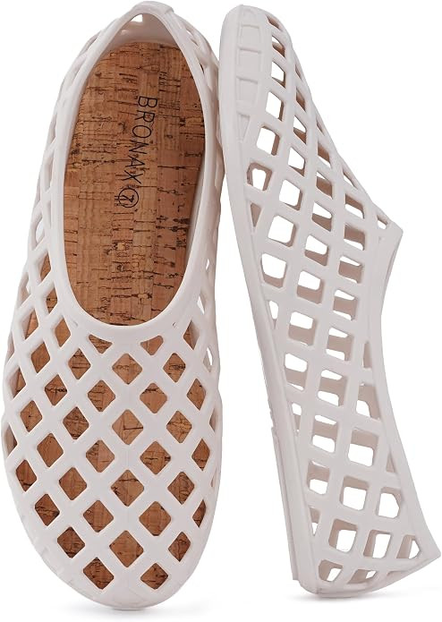 BRONAX Women's Jelly Sandals Hollow Out Matte Flats J101 | Waterproof PVC Material, Slip-Resistan... | Amazon (US)
