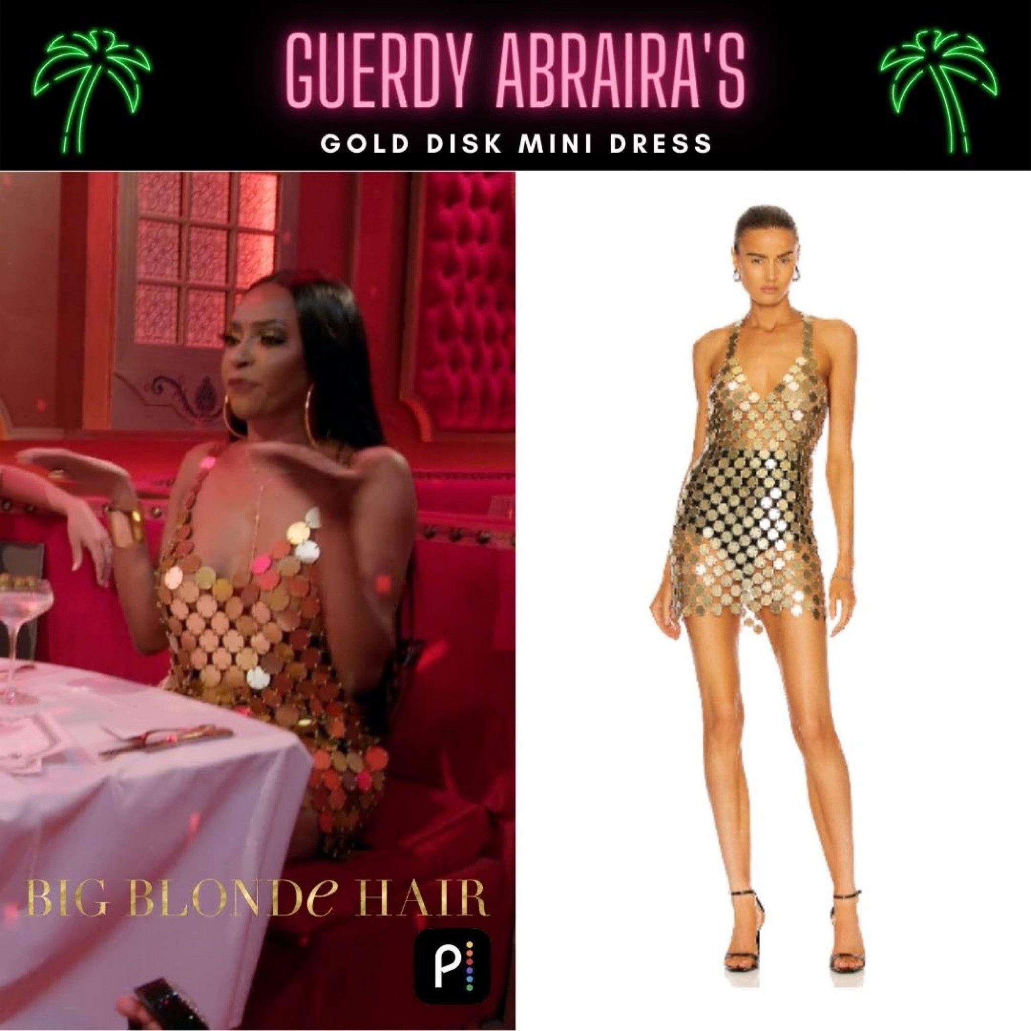 Guerdy Abraira’s Gold Disk Dress