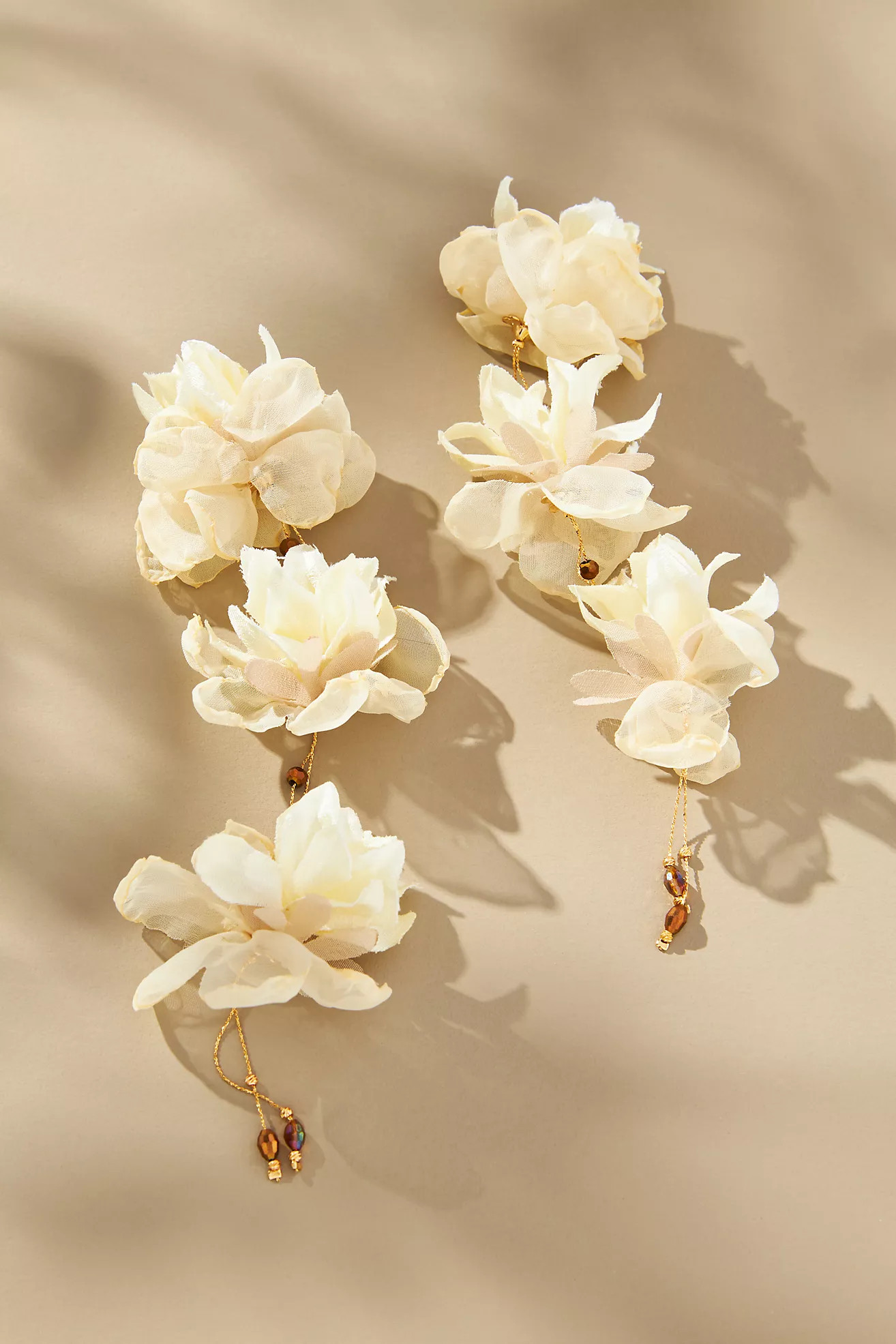 Triple Flower Earrings | Anthropologie (US)