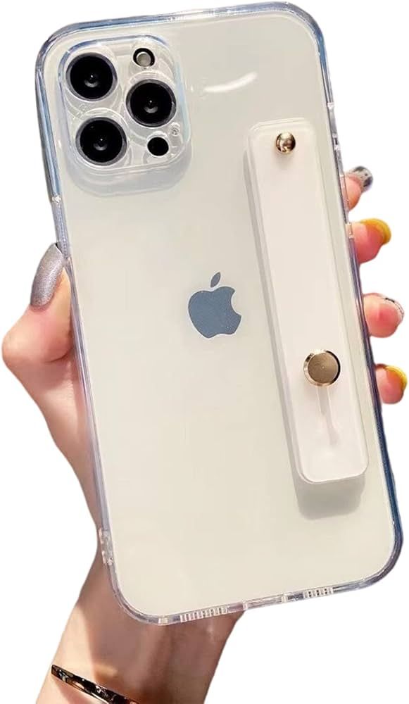ELTIIGO Designed for 6.1-inch iPhone 14 Pro Case with Strap Holder Stand - Slim Soft Clear Full B... | Amazon (US)