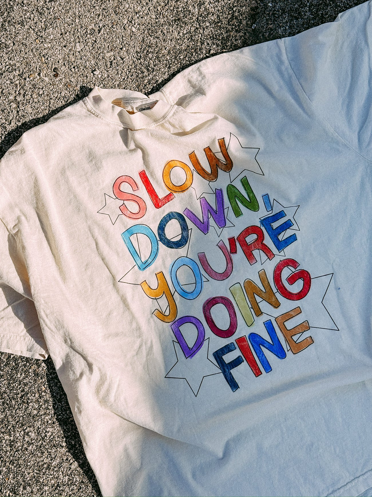 ETTA OG | slow down graphic tee - ivory | Etta & East
