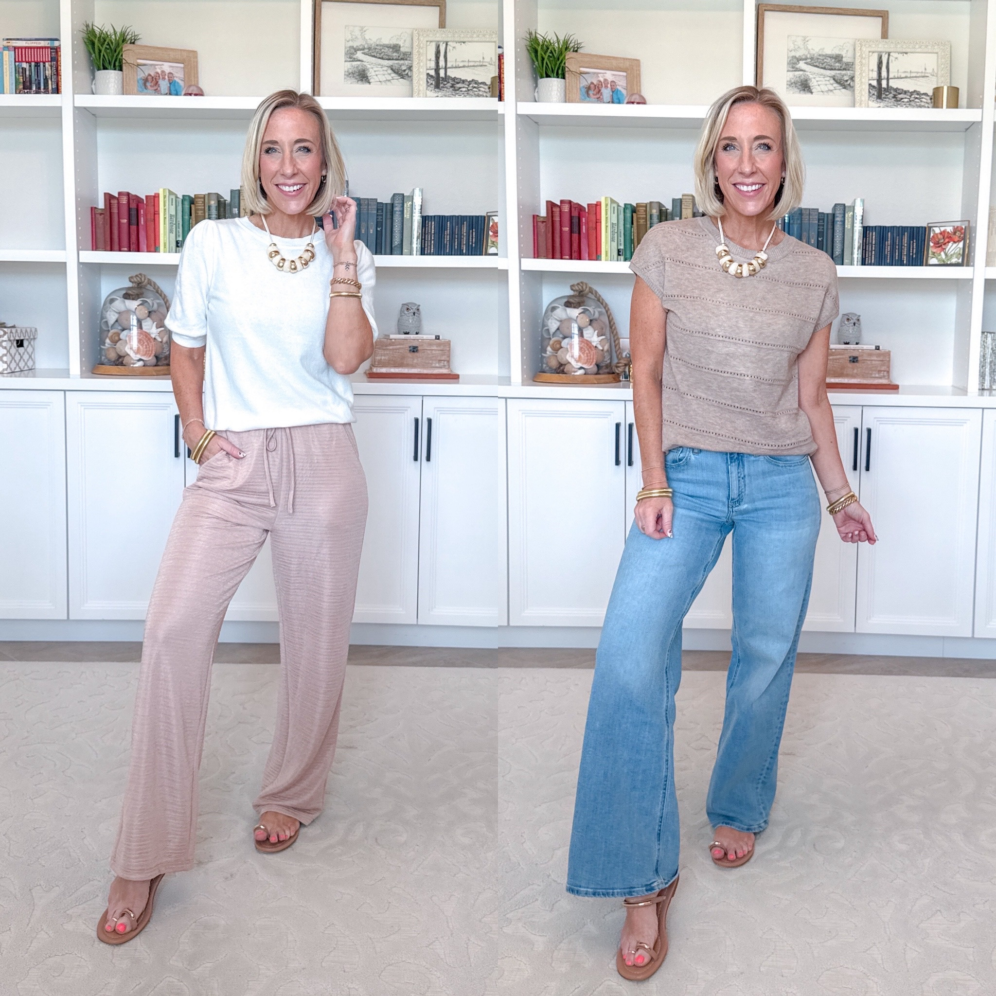 Amazon - comfy and cute unboxing. Palazzo Drawstring Elastic Waist Wide Leg Pants - Size Small. 7 colors. Use code CGFYVJZO for 20% off. Puff Short Sleeve Sweater - size Small. 20 colors. Lightweight Cap Sleeve Hollow Out Sweater - size Small. 9+ colors. * Bella Stretch Wide Leg Jeans - Size: 25 - Inseam: 30. 

 

#LTKSeasonal #LTKWorkwear #LTKOver40