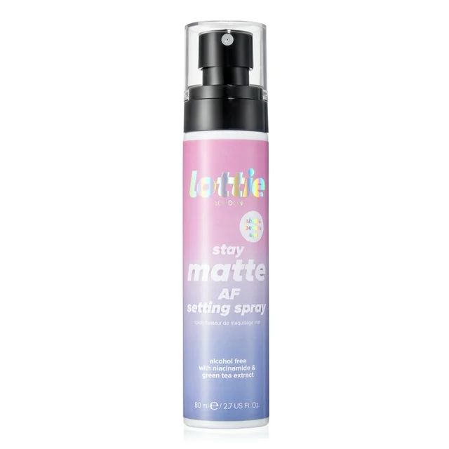 Lottie London Stay Matte AF Setting Spray, Mattifying Ultra fine Setting Mist, Alcohol free, 2.7 ... | Walmart (US)