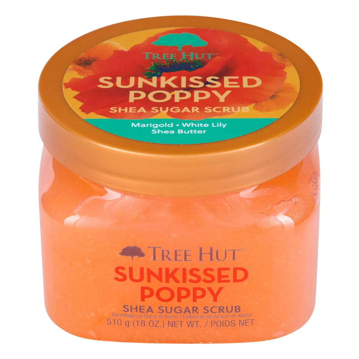 Tree Hut Sunkissed Poppy Shea Sugar Body Scrub - 18oz | Target