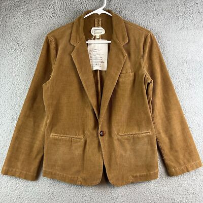 Current Elliott Camel Brown Elbow Patch Corduroy Jacket Blazer Sz 2  | eBay | eBay US