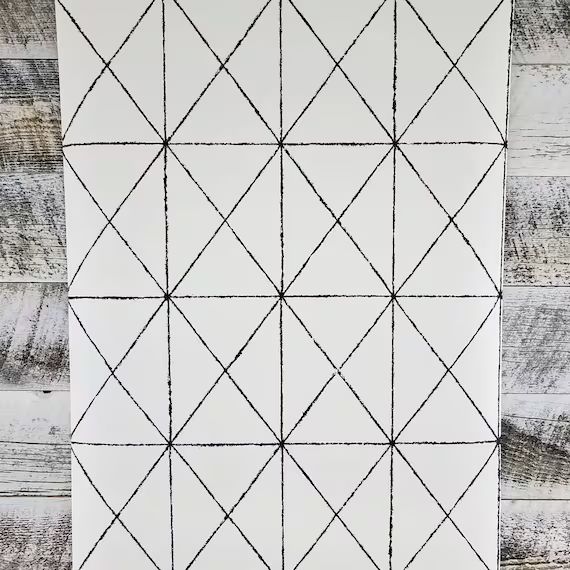 A Street Prints-Intersection Black Geometric Wallpaper Mid Century Modern SCH78003 | Etsy (CAD)