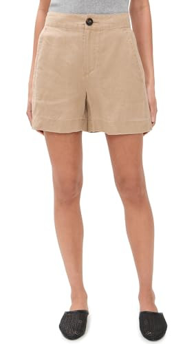 Vince Women's Mid Rise Hemp Shorts, Brulee, 00 | Amazon (US)