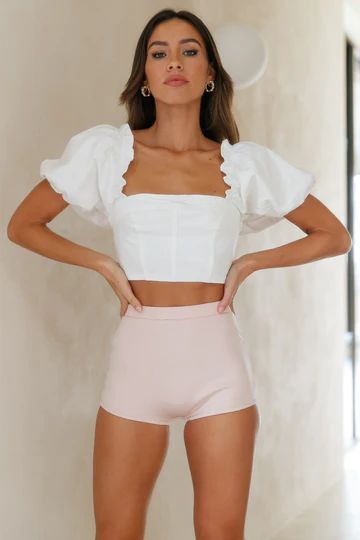 Step Back Crop White | Hello Molly