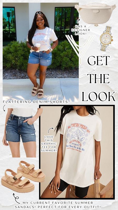 Get the look - the perfect casual summer outfit idea! 

#summerstyle

Casual summer outfit. Mom uniform. Flattering denim shorts. Red white and blue graphic tee. Summer graphic tee  

#LTKSeasonal #LTKStyleTip #LTKFindsUnder100