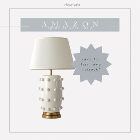 Beautiful white and gold Amazon lamp!

#LTKstyletip #LTKhome