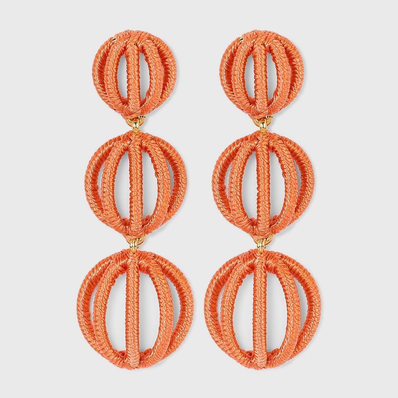 SUGARFIX by BaubleBar Cut-Out Ball Drop Earrings - Orange | Target