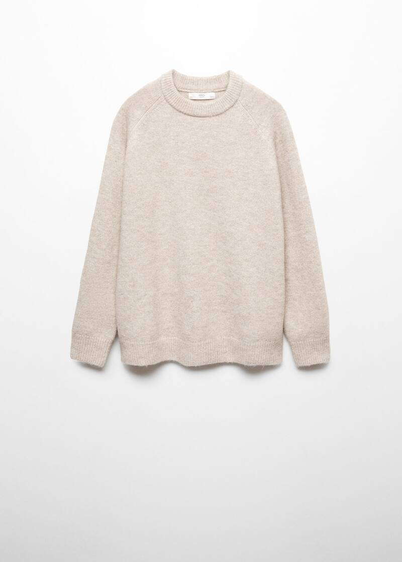 Round neck knit sweater -  Women | Mango USA | MANGO (US)