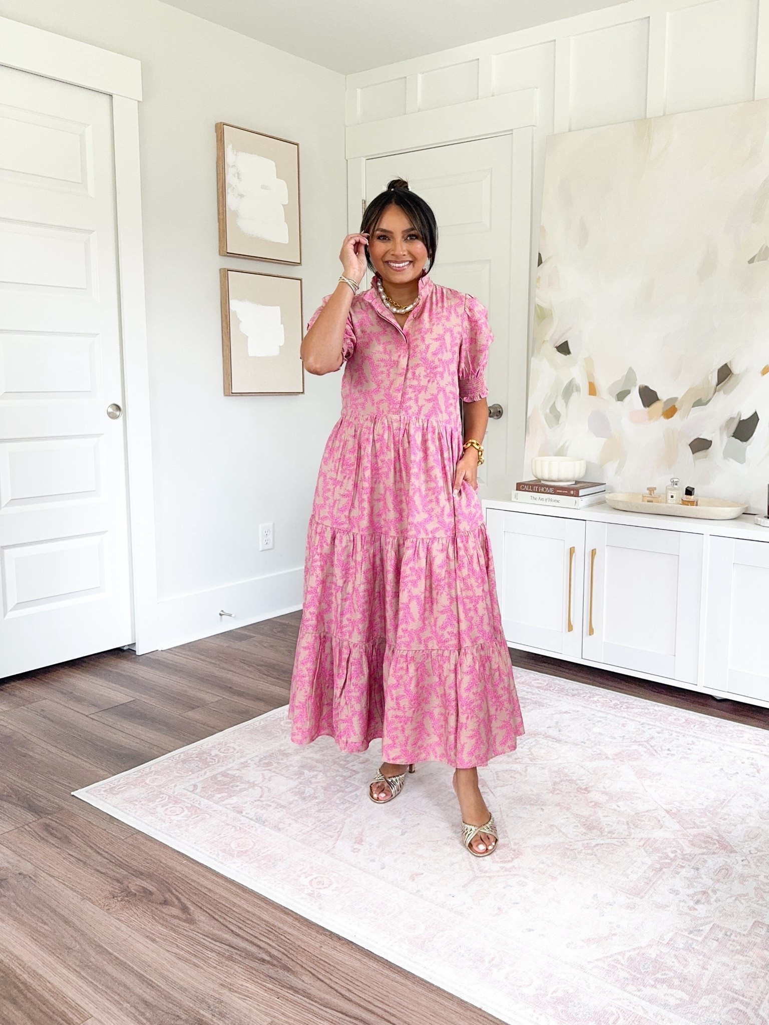 Dress size xxs TTS Pink skirt
Sandals size 5 TTS 

#LTKSaleAlert #LTKSummerEdit #LTKPetite