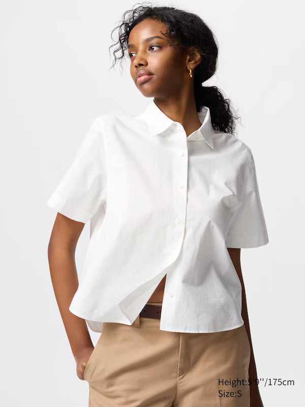 Cotton Short Shirt | UNIQLO (US)