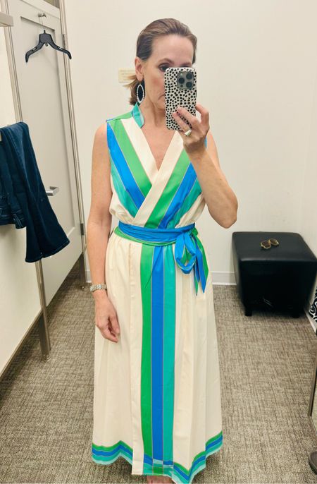 Love the colors in this wrap dress! The fabric feels so good, too. Where would you wear this? Wedding guest, weekend brunch, graduation?

#LTKFamily #LTKWedding #LTKOver40