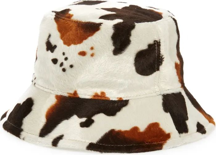 Faux Cowhide Bucket Hat | Nordstrom