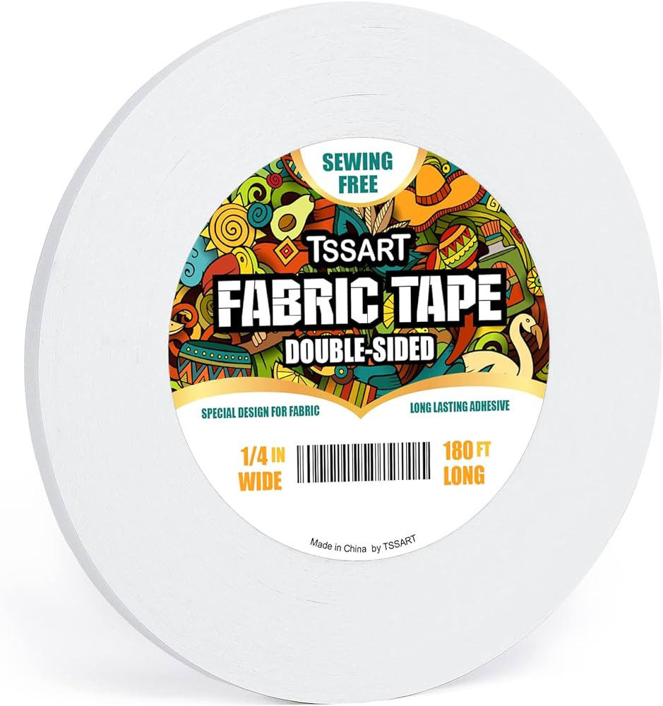 Fabric Tape - Sticky Double-Sided Tape Strong Adhesive Cloth Tape Press-on Tape, No Sewing or Iro... | Amazon (US)